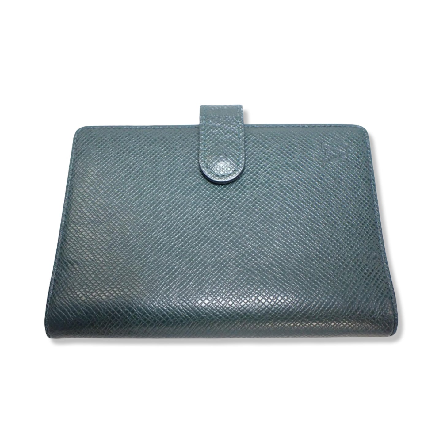Pre-Owned Louis Vuitton Taiga Leather Green Small Ring Agenda Cover - LV1455