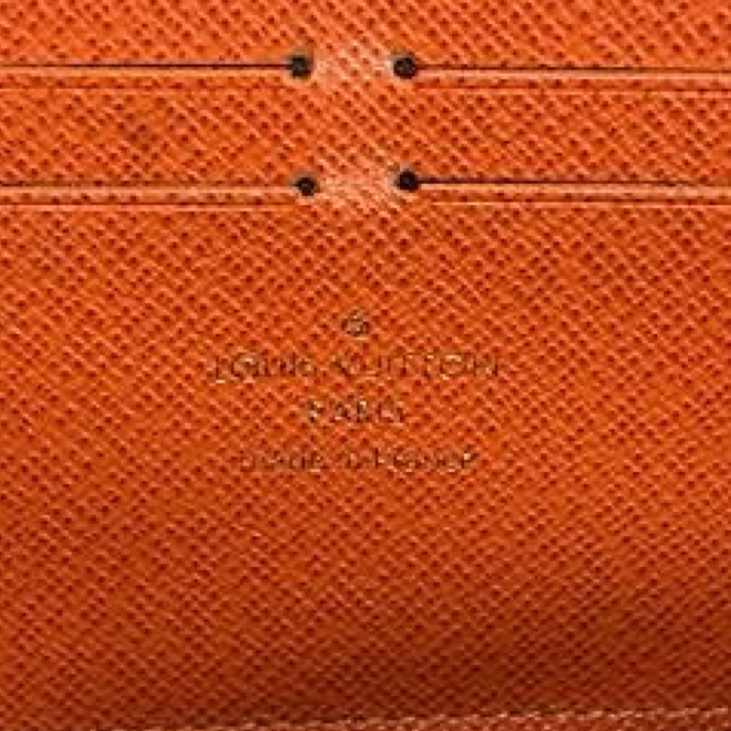 Pre-Owned Louis Vuitton Clemence Wallet Monogram Canvas with Orange Interior - LV2043