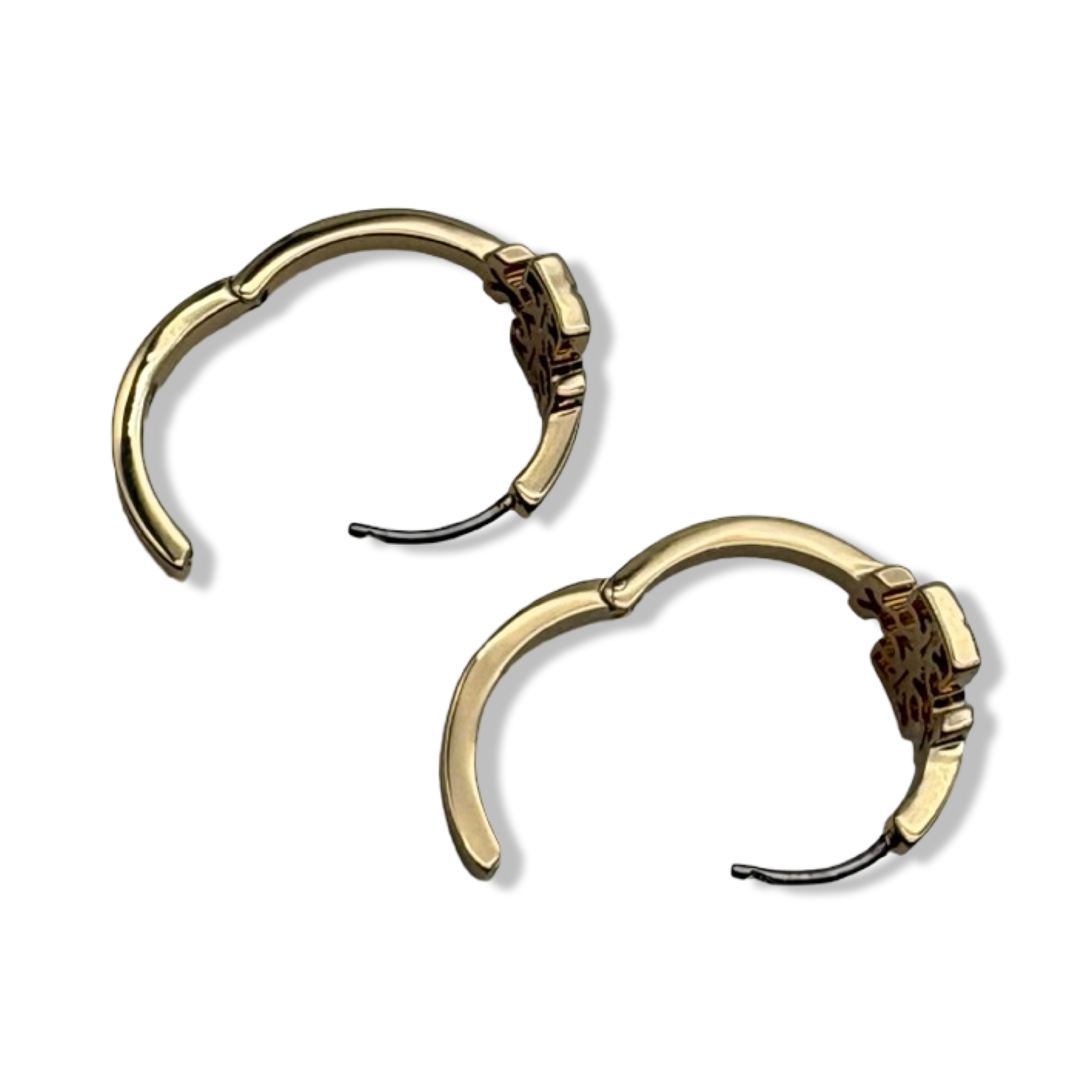Pre-Owned Tory Burch Britten Hoop Earrings 154591 in gold-tone - B0CNQBHRHQ