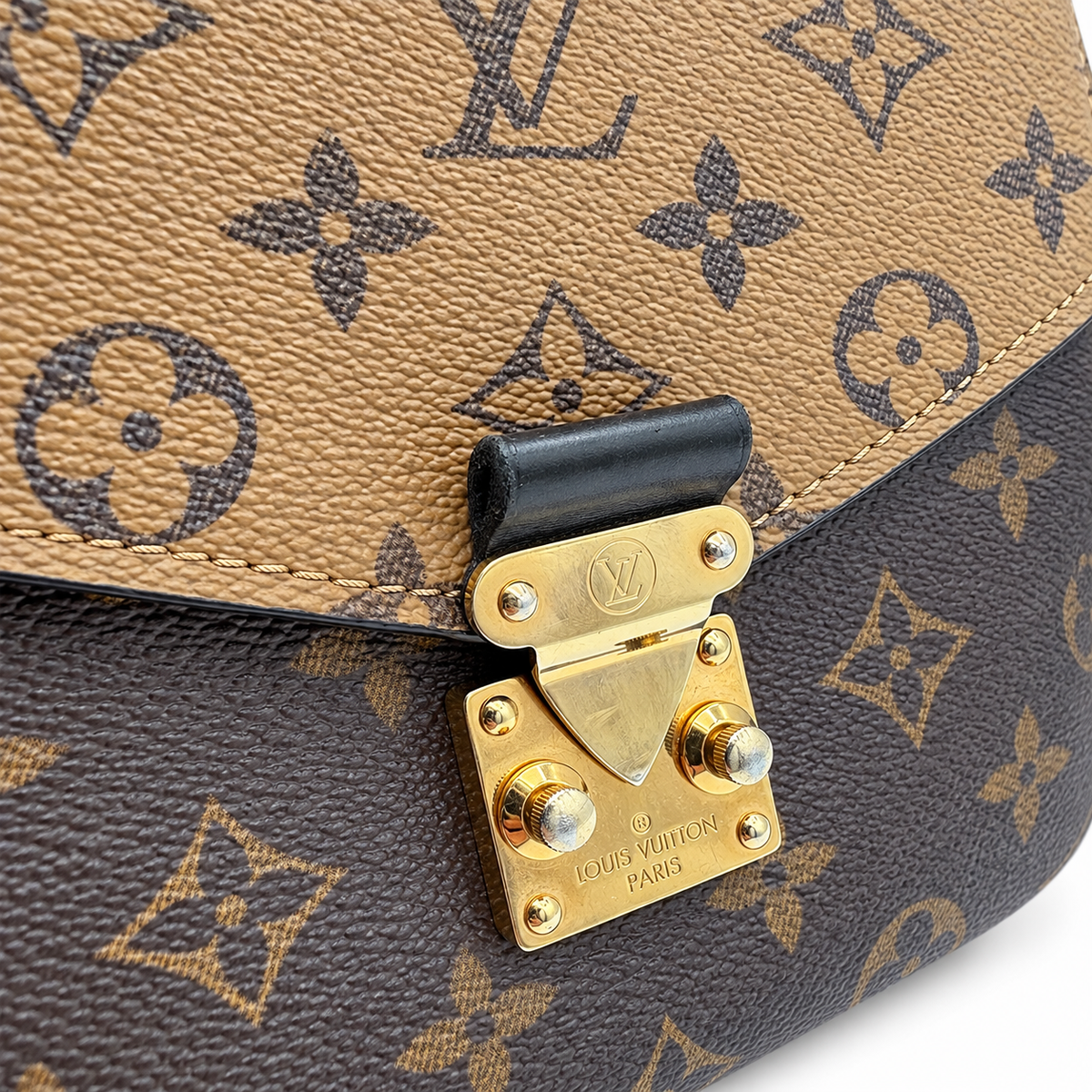 Pre-Owned Louis Vuitton Monogram Reverse Canvas Pochette Metis Crossbody - LV2136