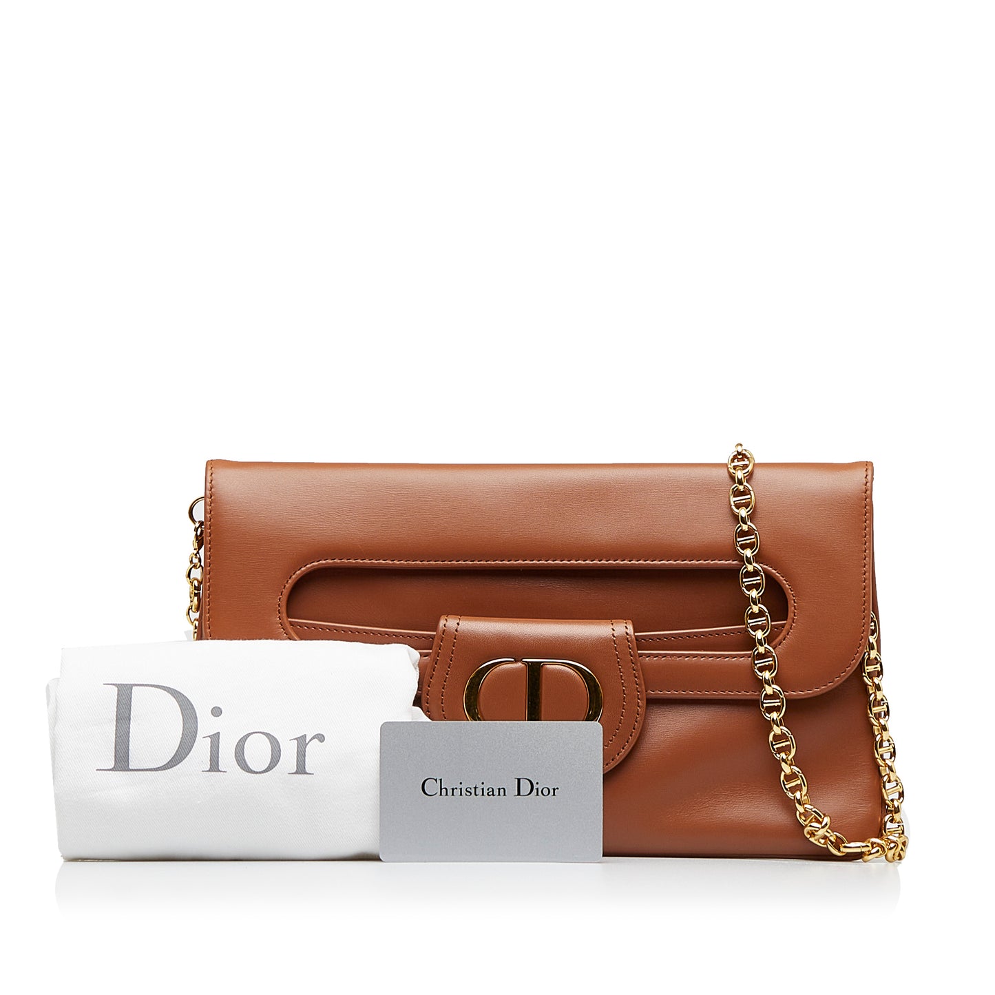 Pre-Owned Dior Calfskin Leather Medium DiorDouble - DIO1016