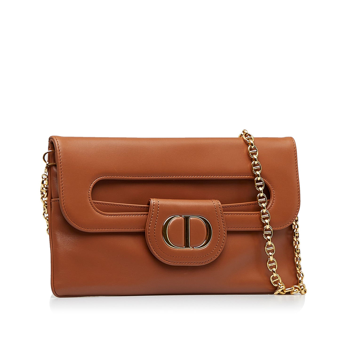 Pre-Owned Dior Calfskin Leather Medium DiorDouble - DIO1016