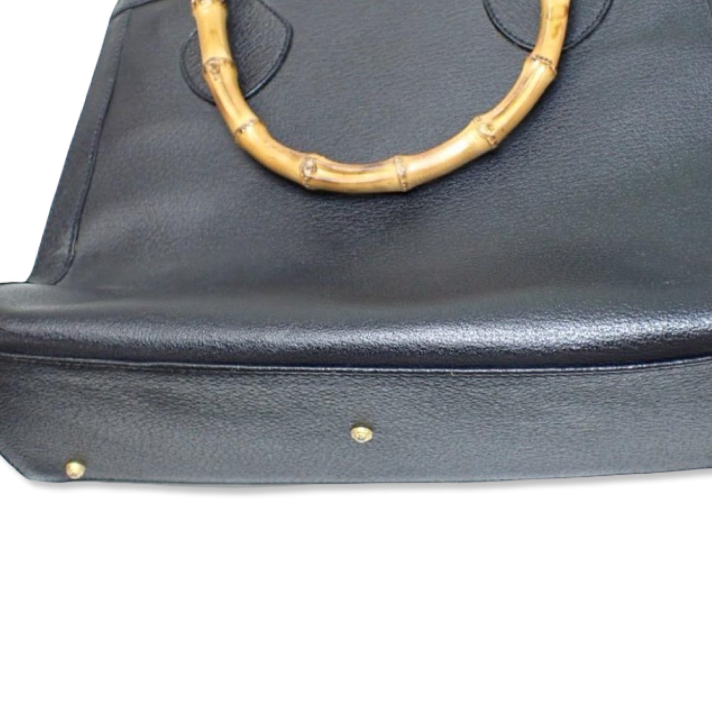 Pre-Owned Gucci Leather Bamboo Tote Bag - G1090