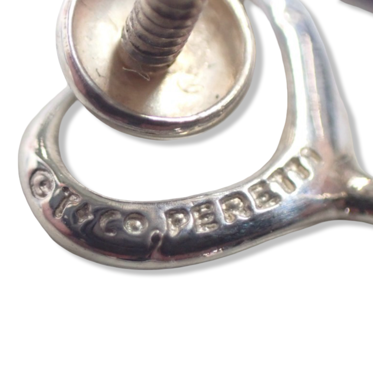 Pre-Owned Tiffany Silver Heart Earrings - TIF1039