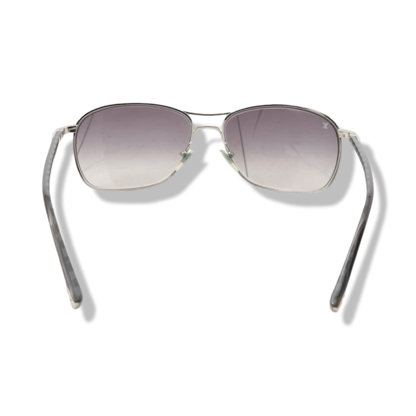 Pre-Owned Louis Vuitton Conspiration Pilote Silver Sunglasses - LV1100