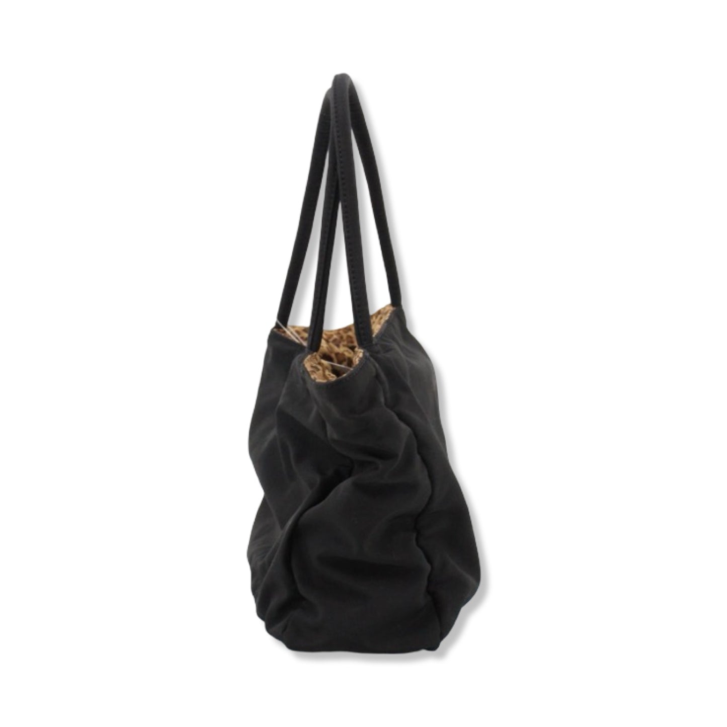 Pre-Owned Bottega Veneta Black and Leopard Tote - BV1004