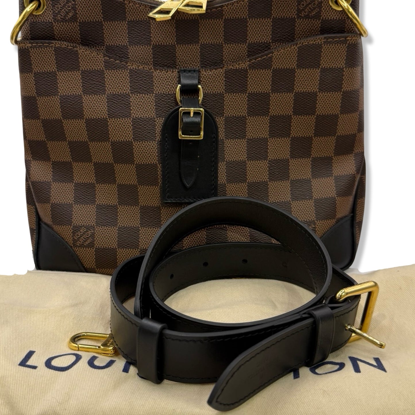 Pre-Owned Louis Vuitton Damier Ebene Odeon (New Model) MM Crossbody - LV1281