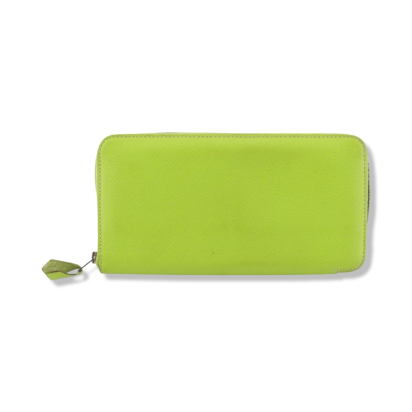 Pre-Owned Hermes Veau Epsom Azap Long Wallet Yellow Green - HER1009