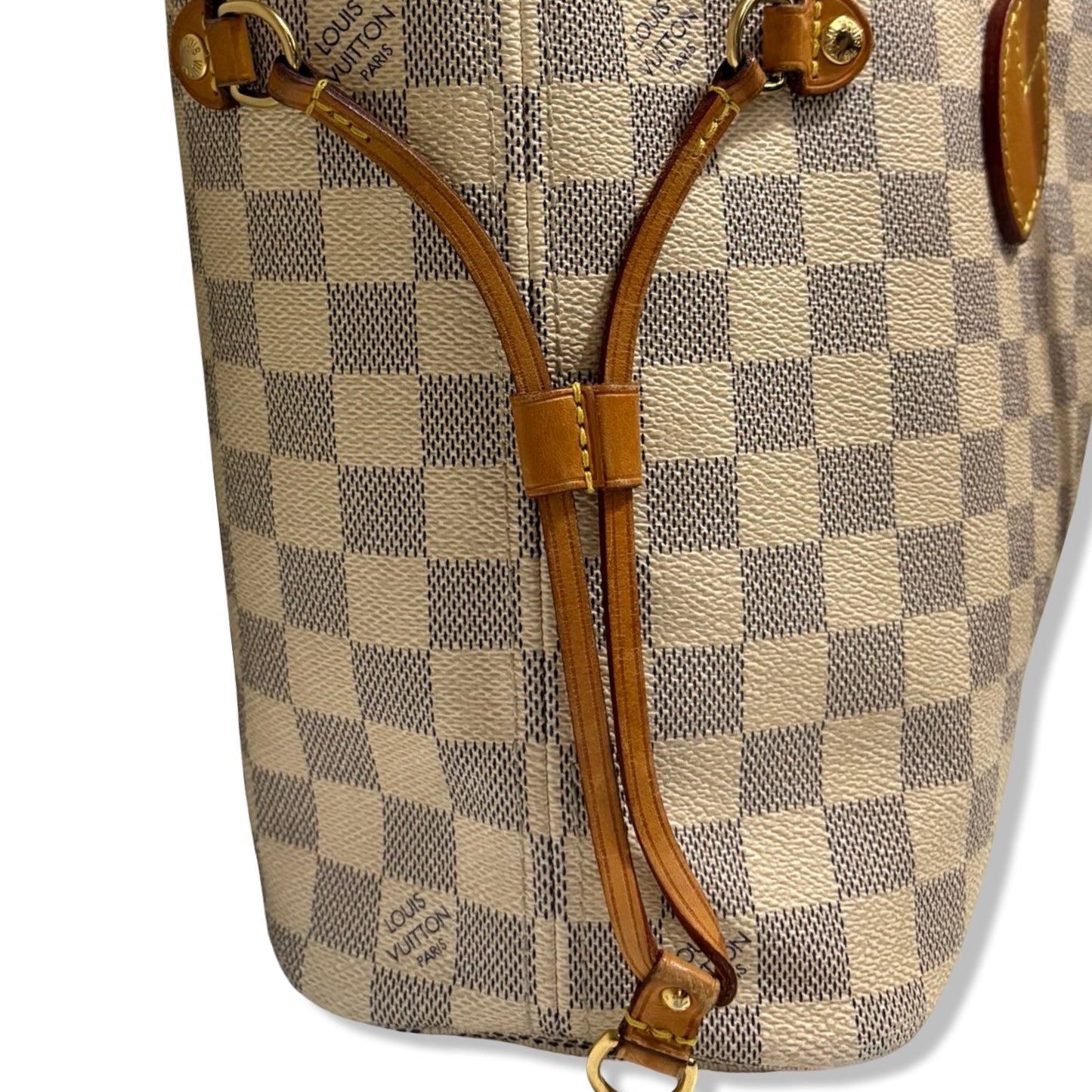 Pre-Owned Louis Vuitton Damier Azur Canvas Neverfull PM Tote Bag - LV1256