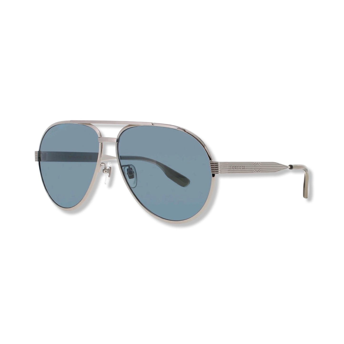 Pre-Owned Gucci Silver Pilot - GG1513S - G1156