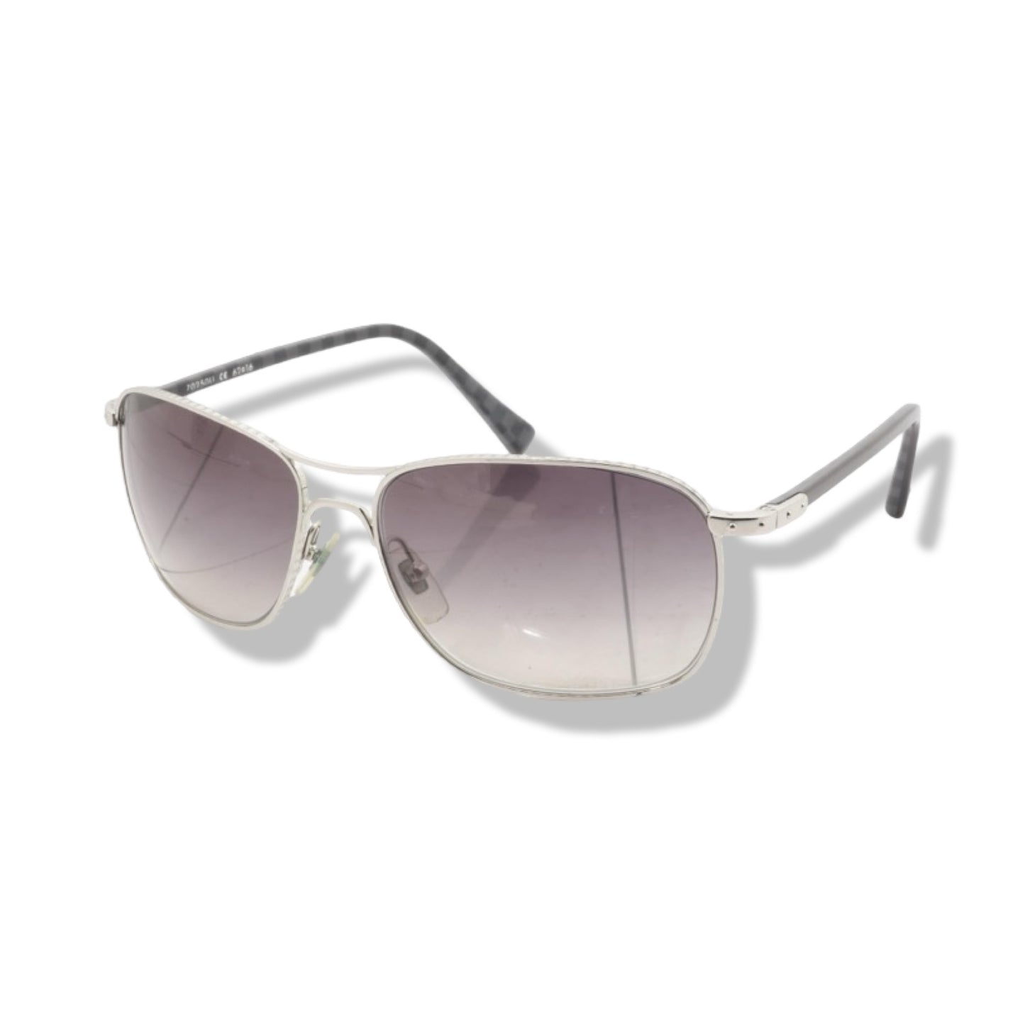 Pre-Owned Louis Vuitton Conspiration Pilote Silver Sunglasses - LV1100