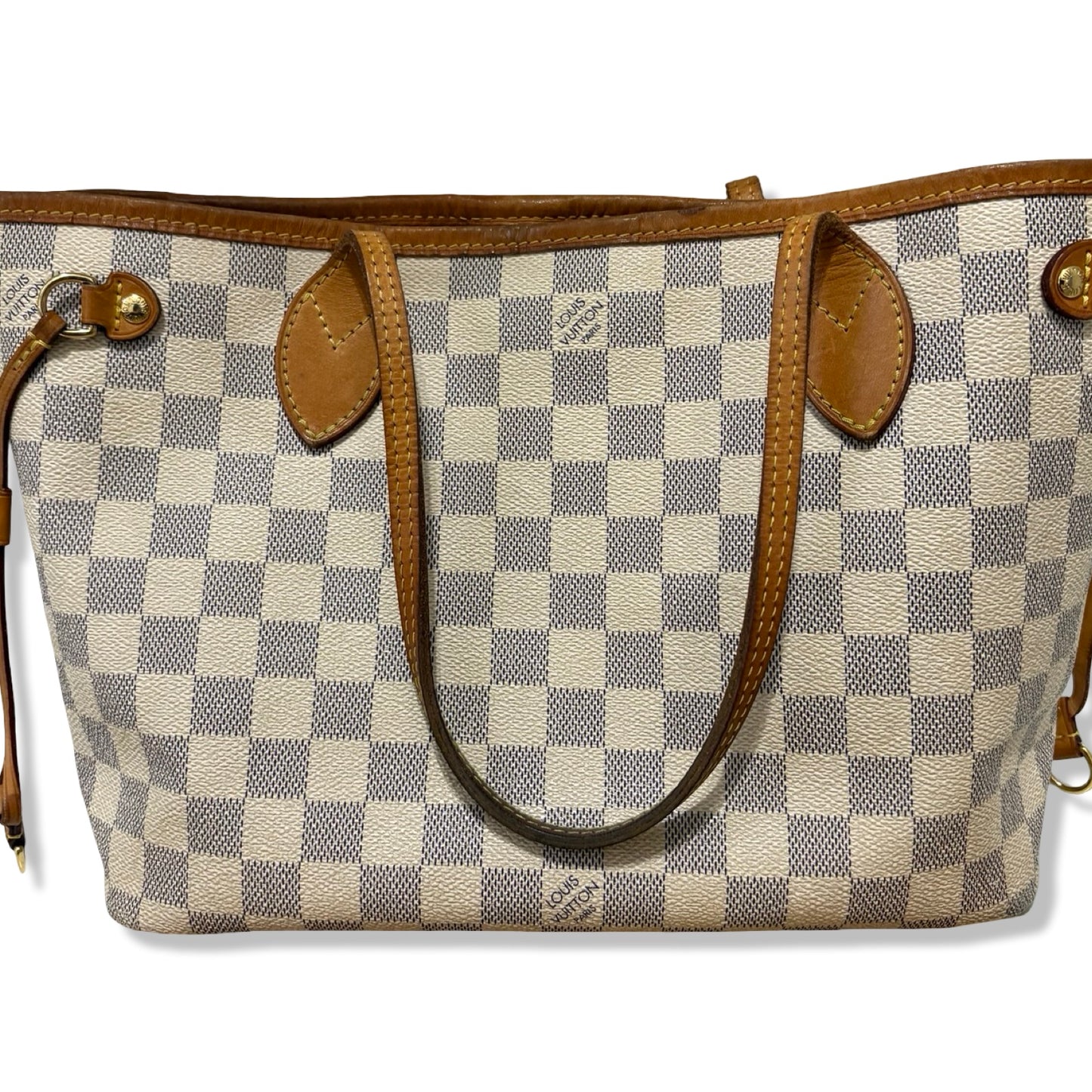 Pre-Owned Louis Vuitton Damier Azur Canvas Neverfull PM Tote Bag - LV1256