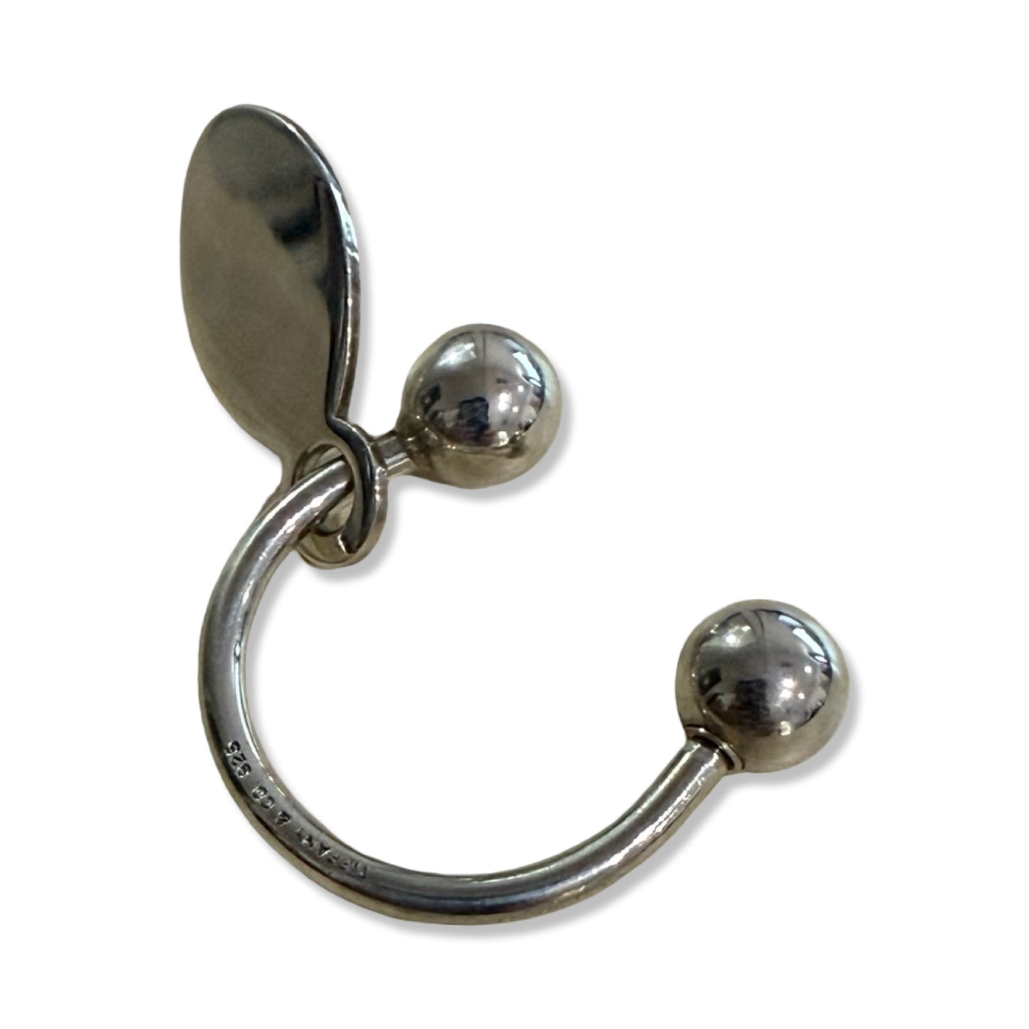 Pre-Owned Tiffany & Co Sterling Silver Return to Tiffany Oval Key Ring - 415547- TIF1003