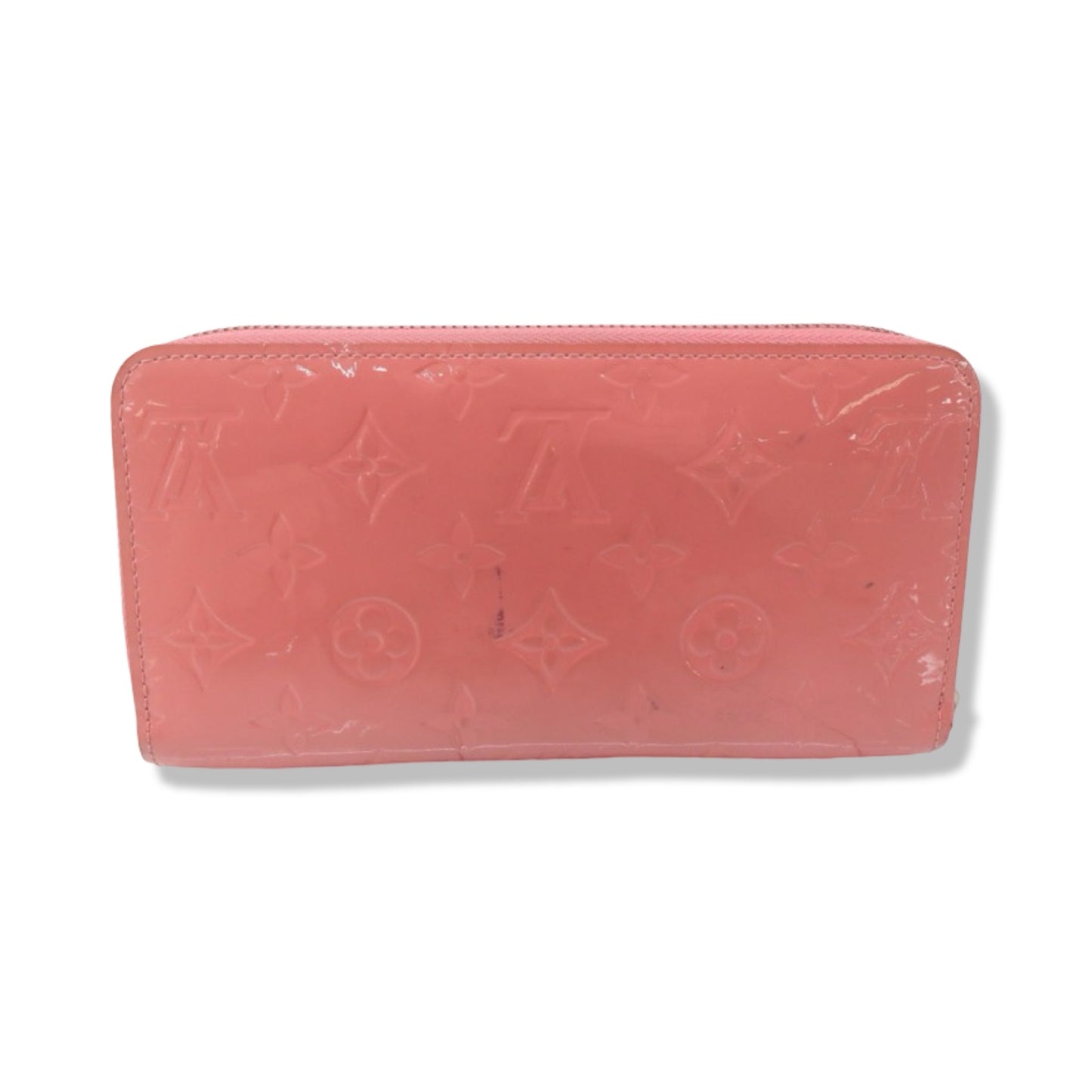 Pre-Owned Louis Vuitton Barbie Pink Vernis Zippy Wallet - LV1345