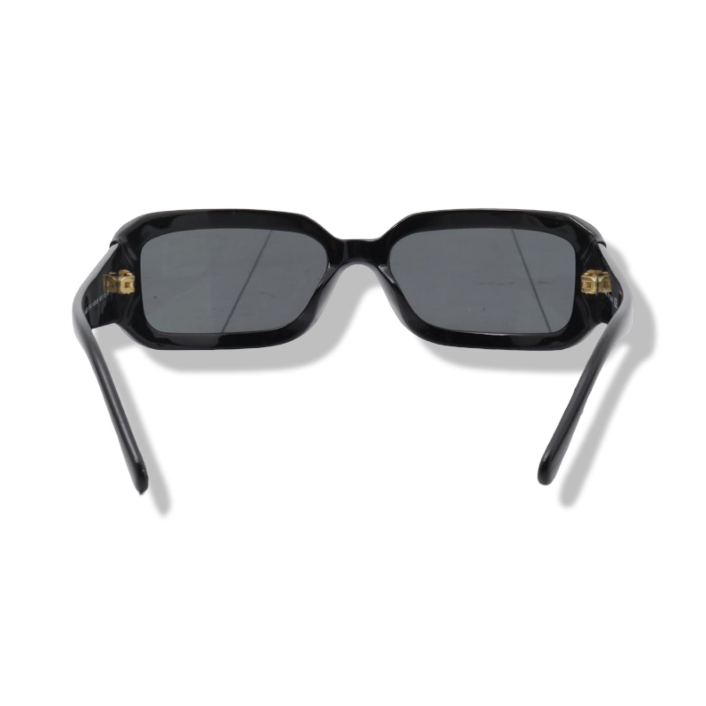 Pre-Owned Chanel Black Frame with Gold Inlay Sunglasses - CH1008