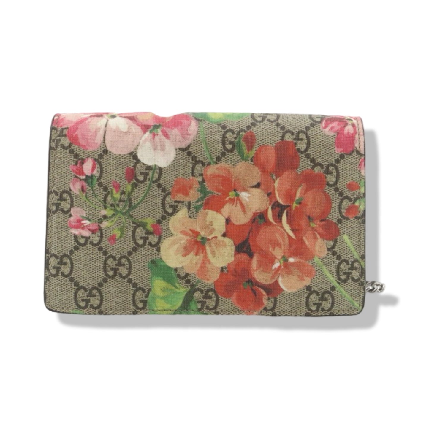 Pre-Owned Gucci GG Supreme Canvas Blooms Super Mini Crossbody
