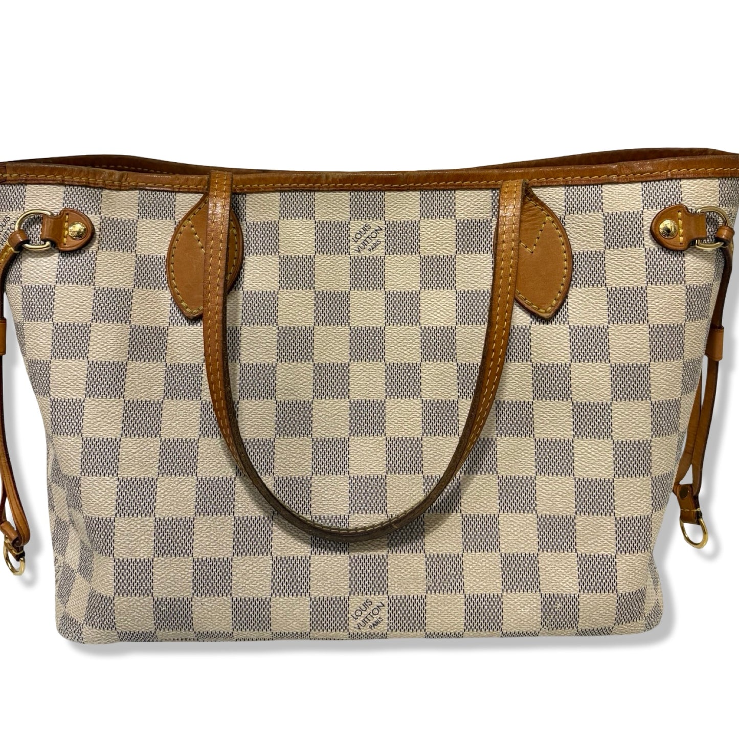 Pre-Owned Louis Vuitton Damier Azur Canvas Neverfull PM Tote Bag - LV1256