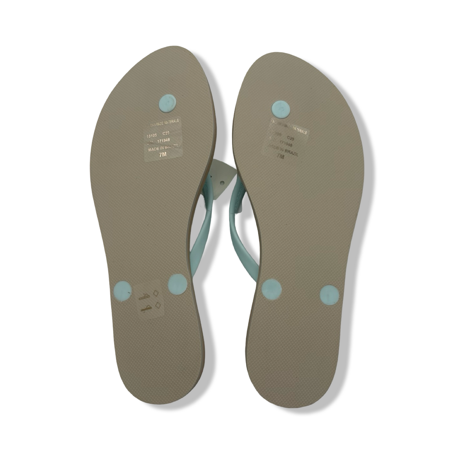Pre-Owned Tory Burch Women's Chelsea Flip Flop Sandals 171948 (Zebra - Saltwater Slide - Pebble Beach, US Footwear Size System, Adult, Women, Numeric, Medium, 7) - B0F67L15HD