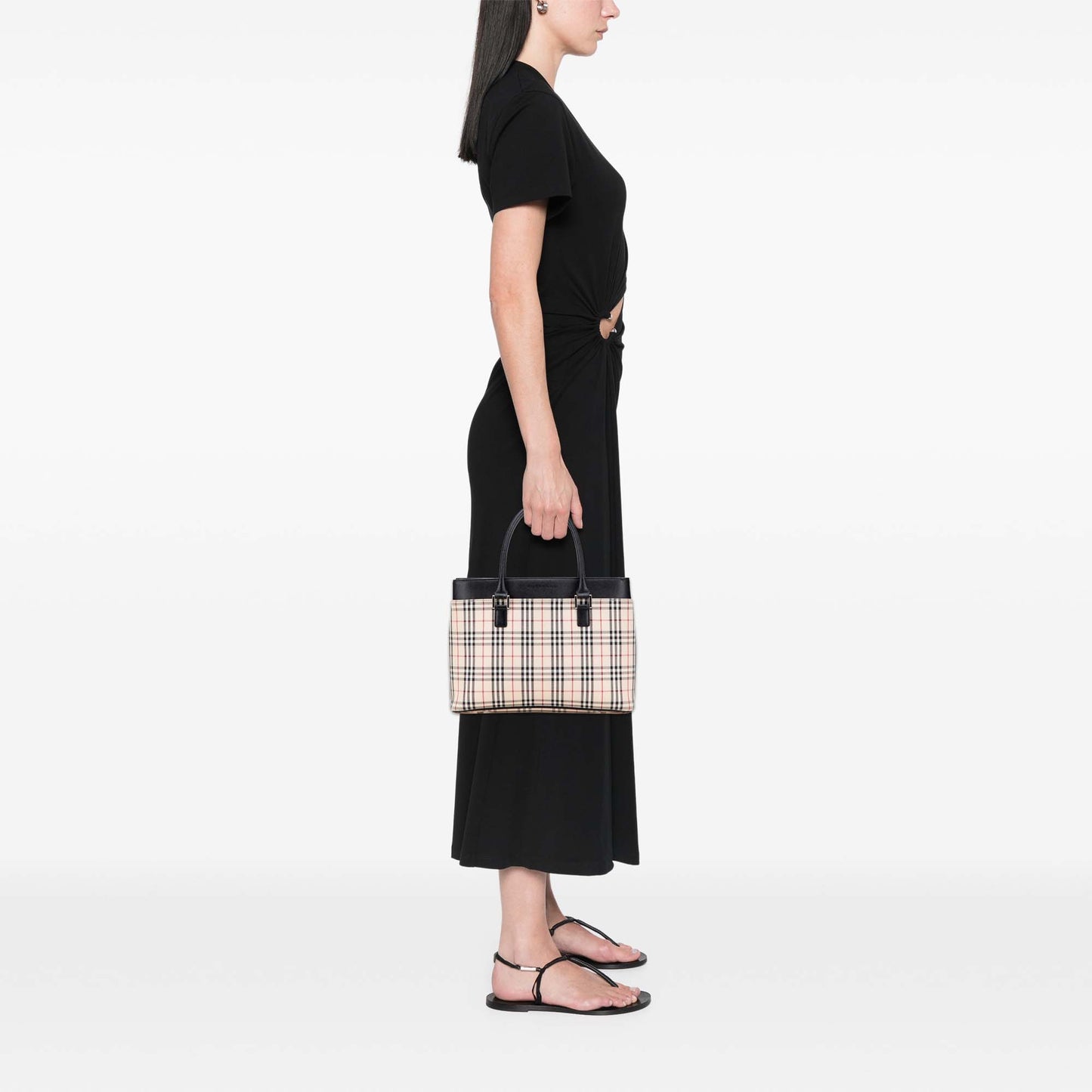 Pre-Owned Burberry House Check Canvas Tote Bag - BB1040
