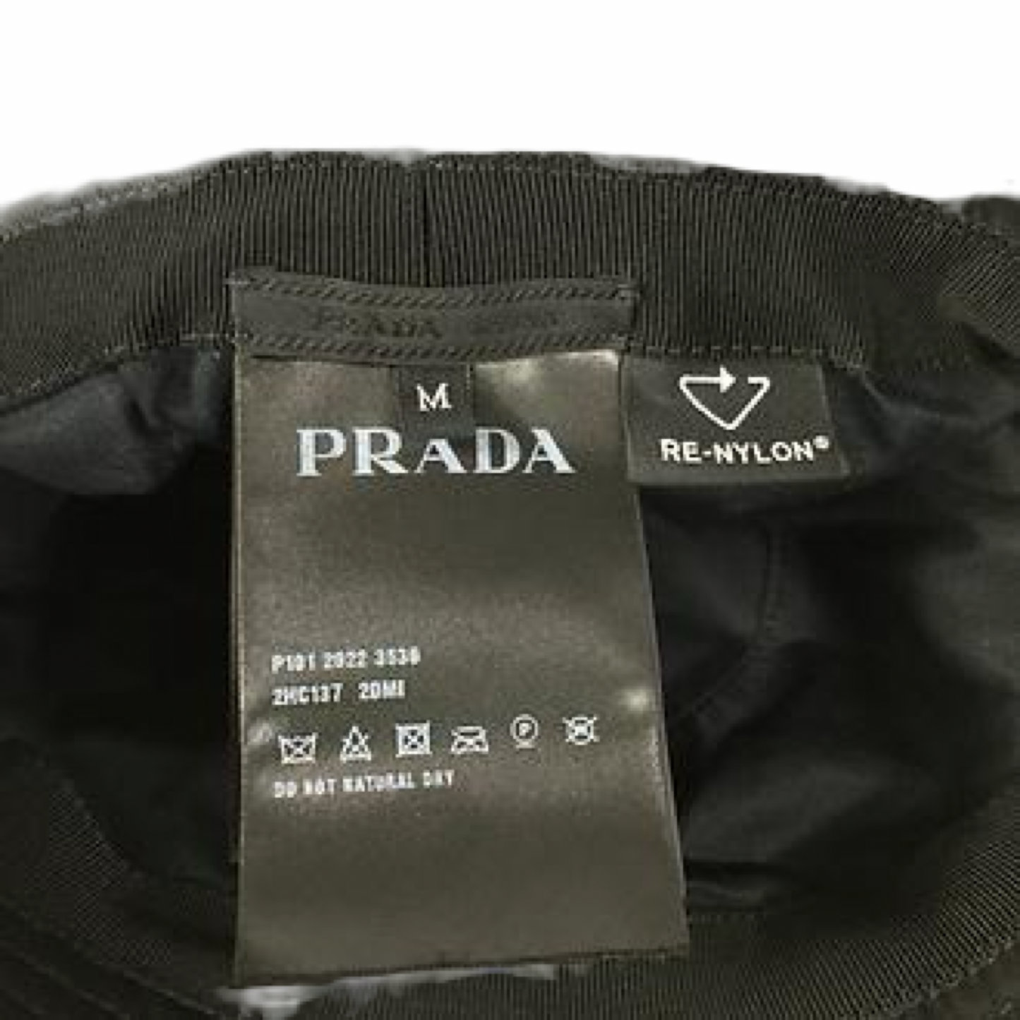 Pre-Owned Prada Black Bucket Hat - Size M - P1045
