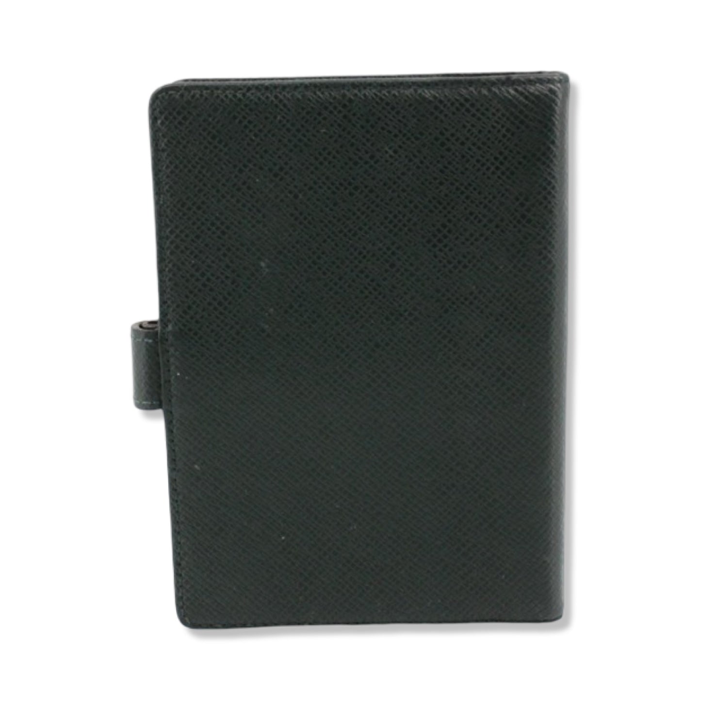 Pre-Owned Louis Vuitton Taiga Leather Green Small Ring Agenda Cover - LV1455