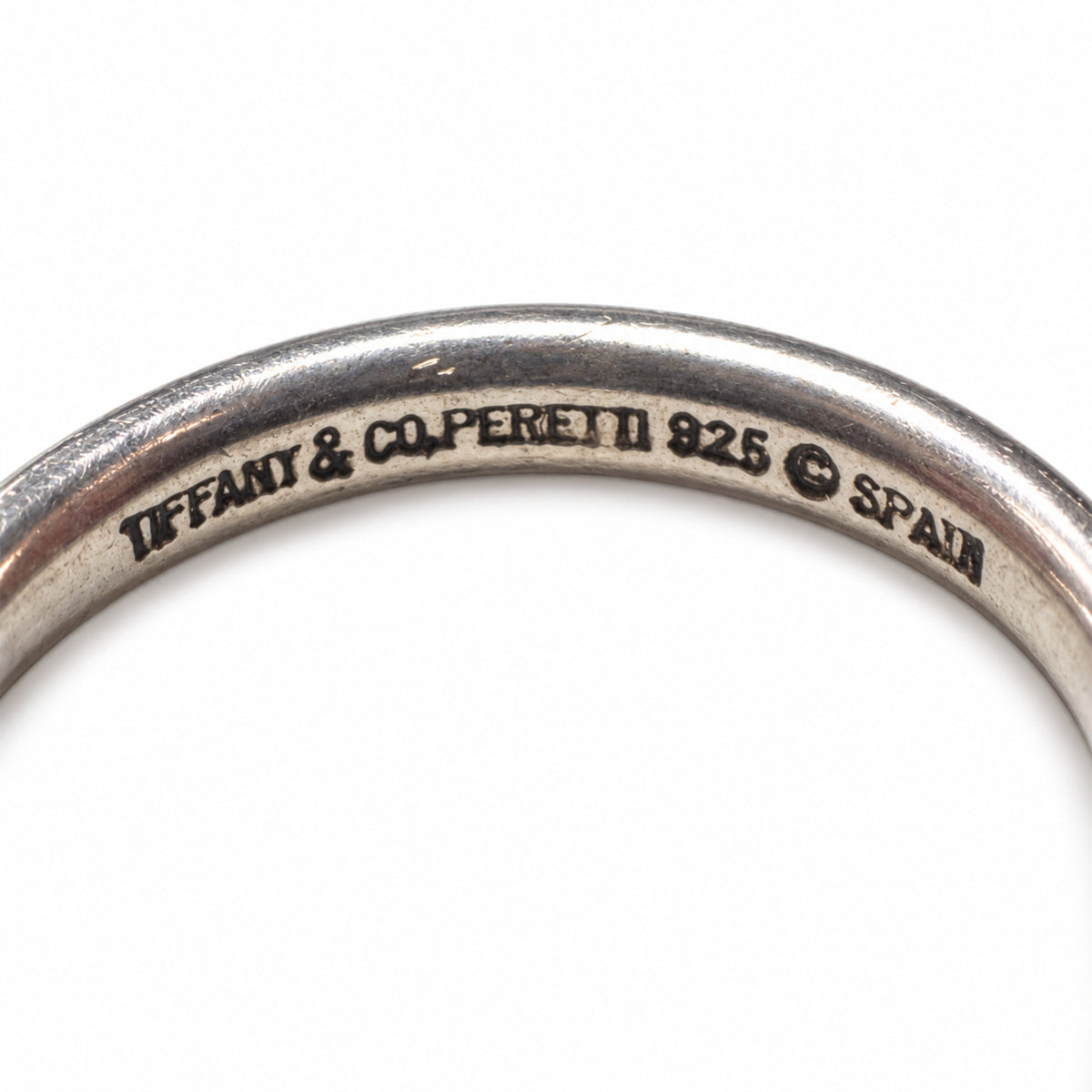 Pre-Owned Tiffany & Co. Sterling Silver Curved Band Ring - Size 4.5 - TIF1076