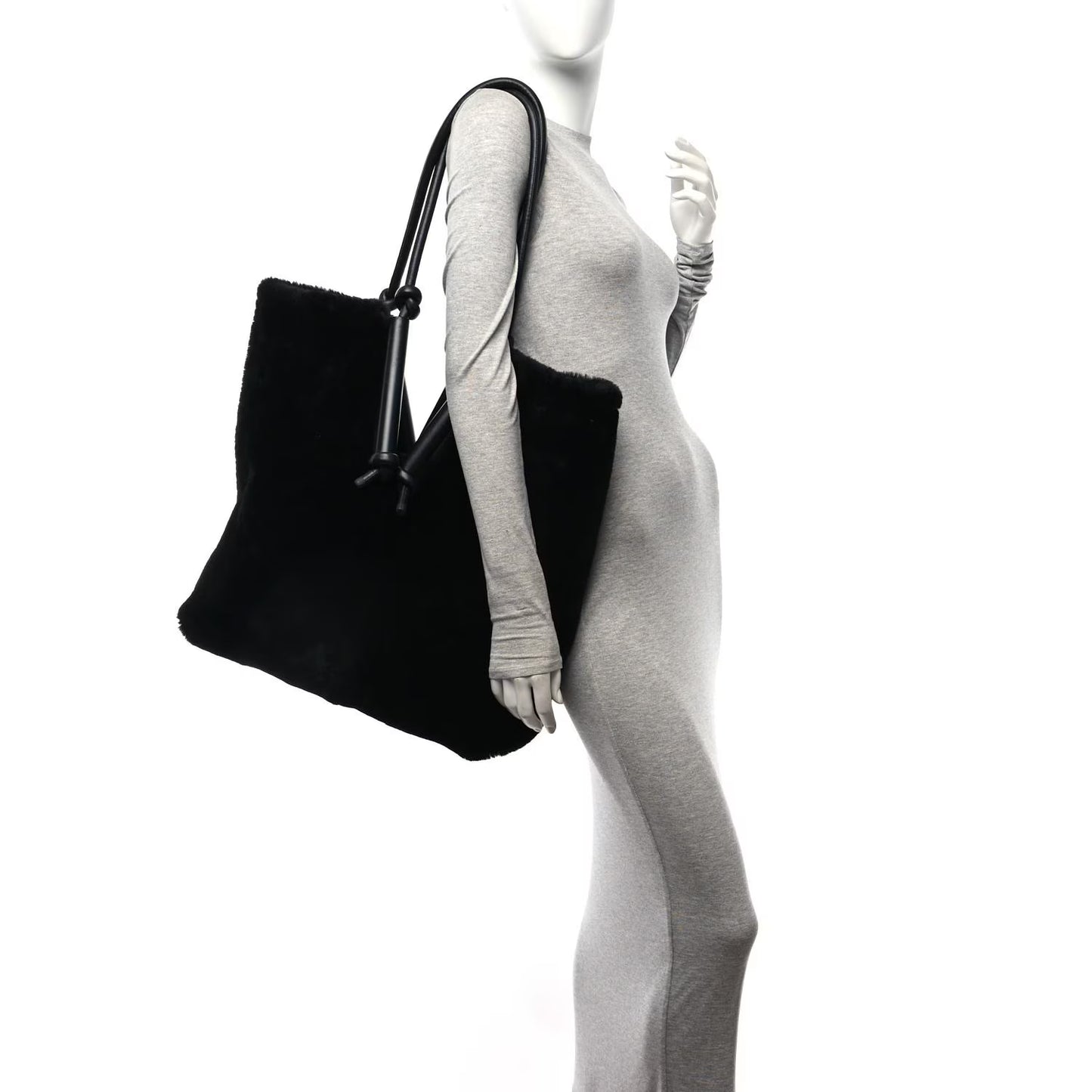 Pre-Owned Bottega Veneta Shearling Reversible Tote - BV1007