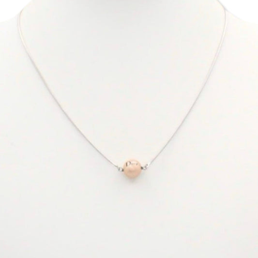 Pre-Owned Christian Dior Necklace with pearl "Dior" Charm - DIO1064