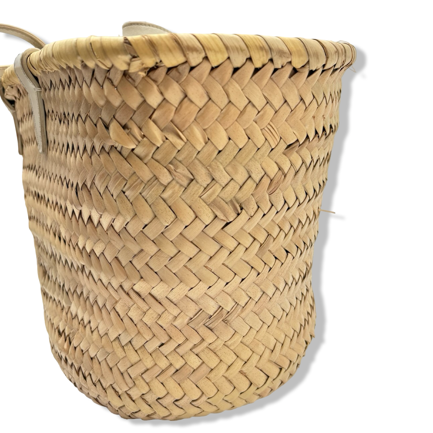 Pre-Owned Celine Triomphe Classic Panier in Raffia and Calfskin - CELINE1024