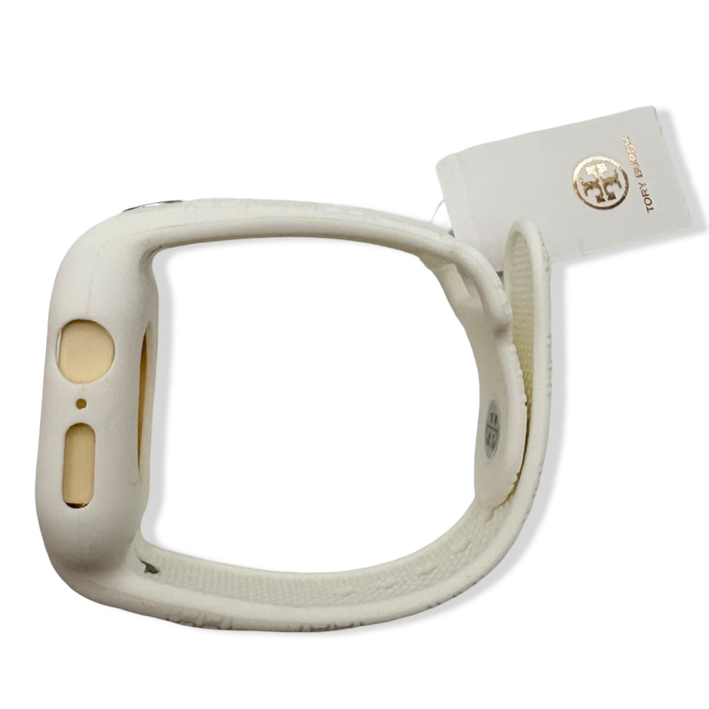 Pre-Owned Tory Burch T Monogram White Silicone Band for Apple Watch® - Series 7/8/9 - 41MM