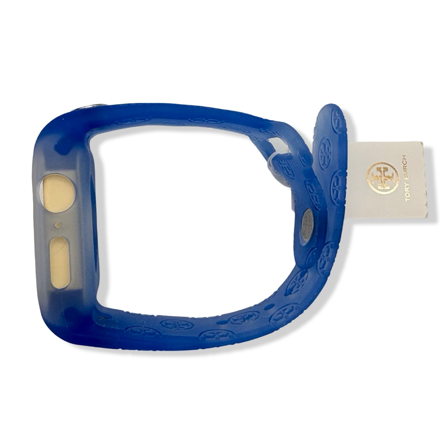 Pre-Owned Tory Burch T Monogram Blue Silicone Band for Apple Watch® - Series 7/8/9 - 41MM