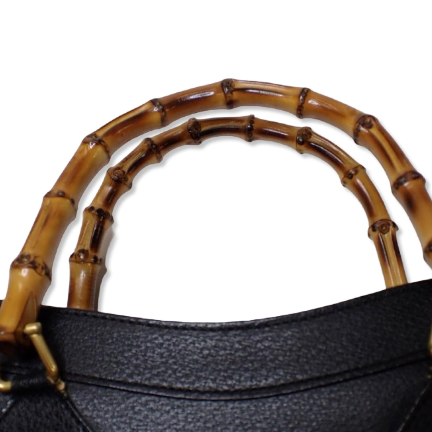 Pre-Owned Gucci Leather Bamboo Tote Bag - G1090
