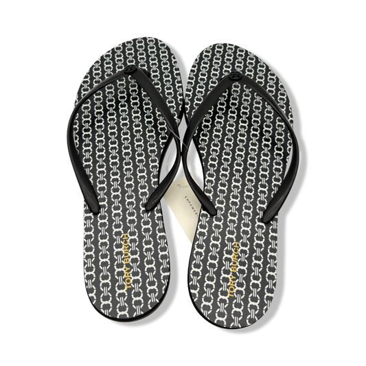 Pre-Owned Tory Burch Women's Chelsea Flip Flop Sandals (Black Gemini Link)