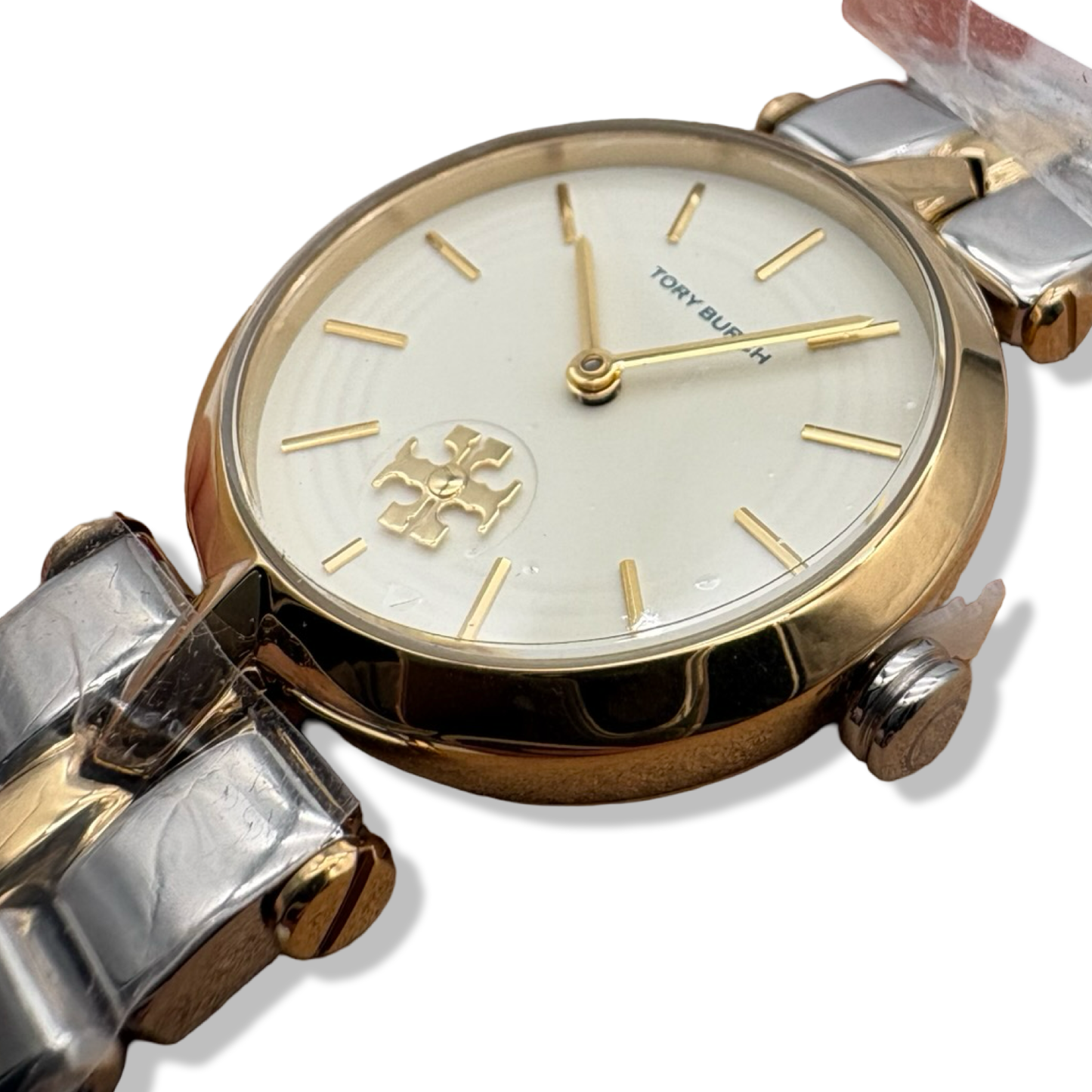 Pre-Owned Tory Burch Women's Kira Two-Tone Stainless Steel Bracelet Watch (Model: TBW2044) - B0D9LCNNF1