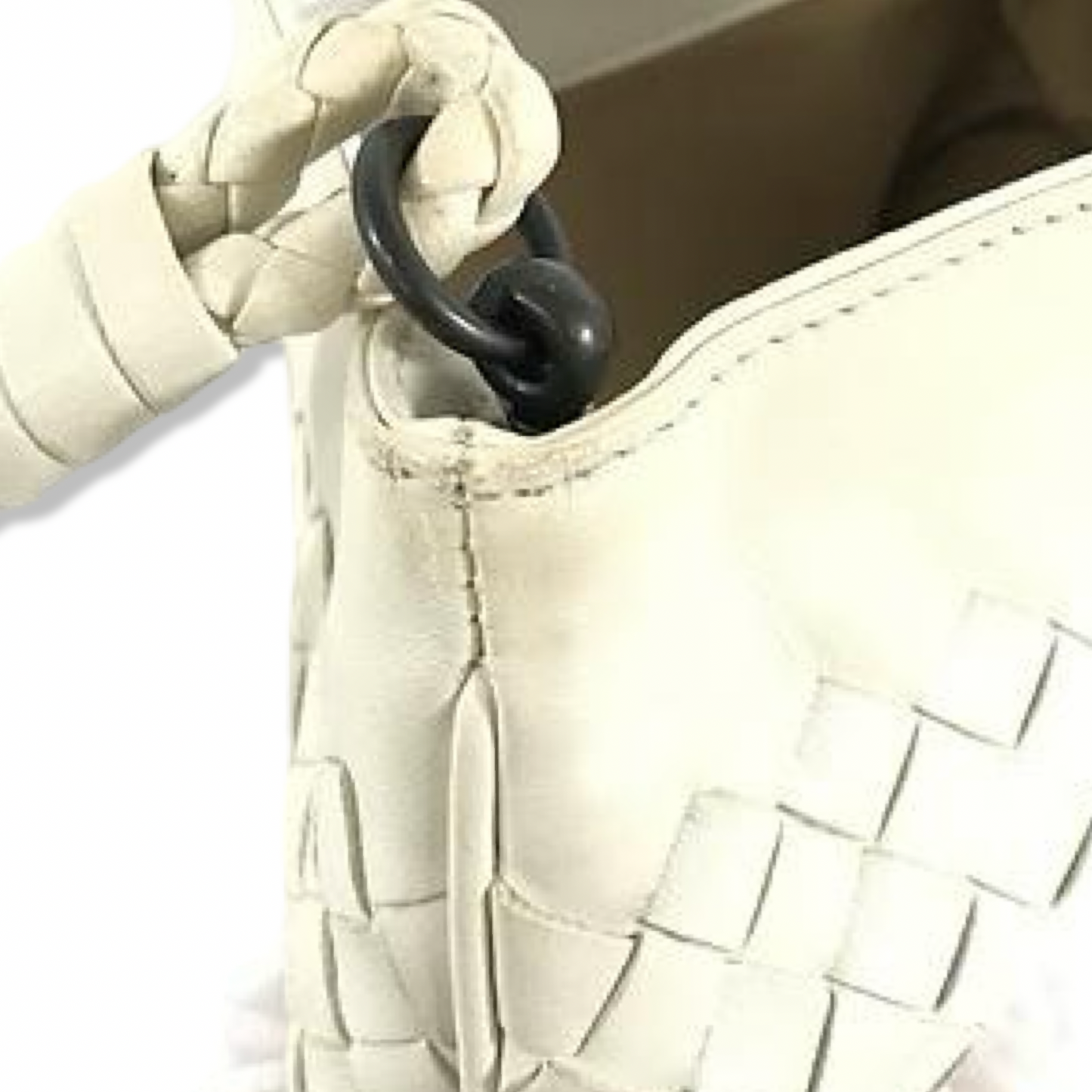 Pre-Owned Bottega Veneta Intrecciato Handbag Leather - White  - BV1010