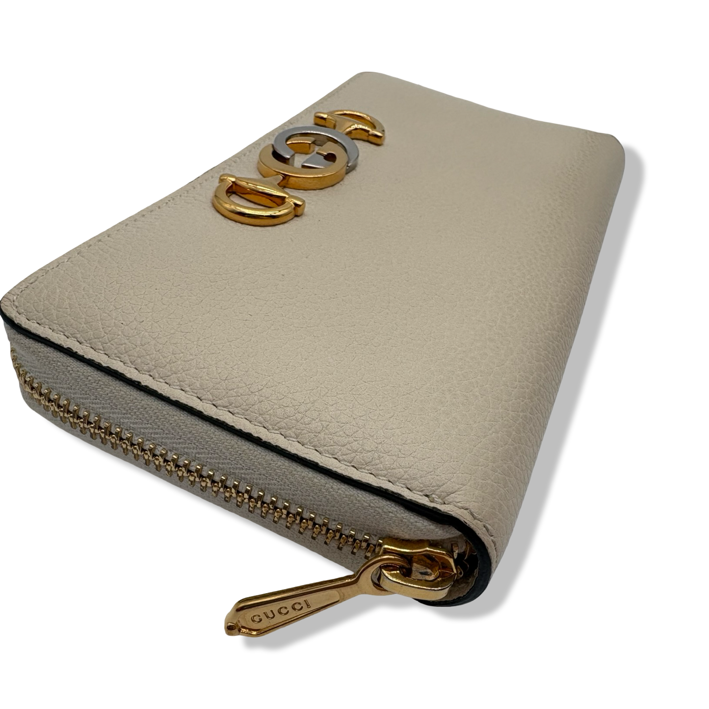 Pre-Owned Gucci Leather Zip Around Wallet - G1186