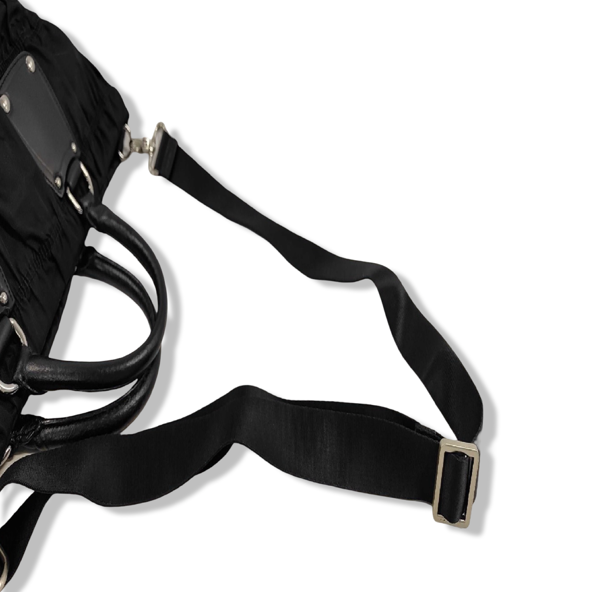 Pre-Owned Prada Nylon Black Crossbody - P1049
