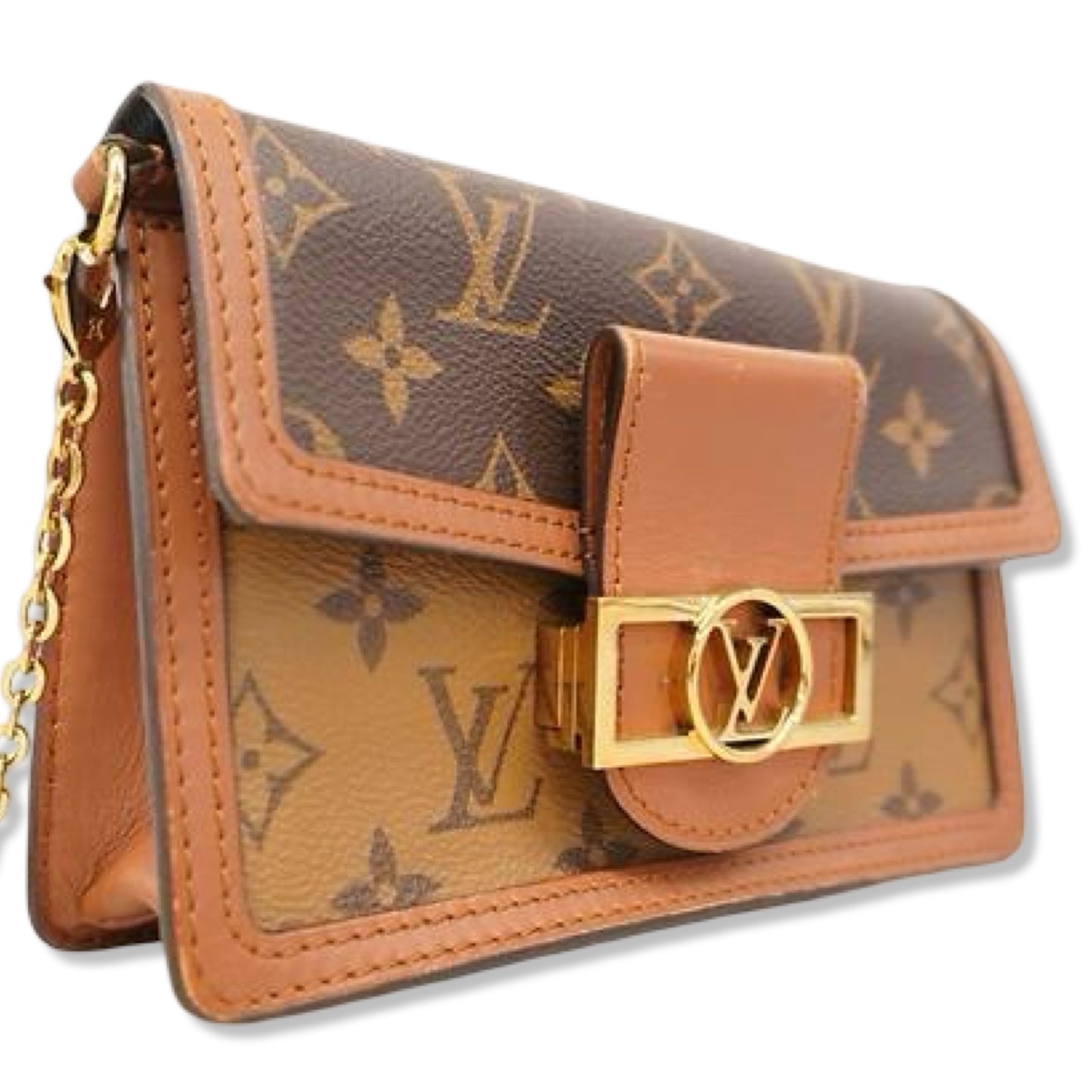 Pre-Owned Louis Vuitton Monogram Reverse Dauphine Chain Wallet - LV1805