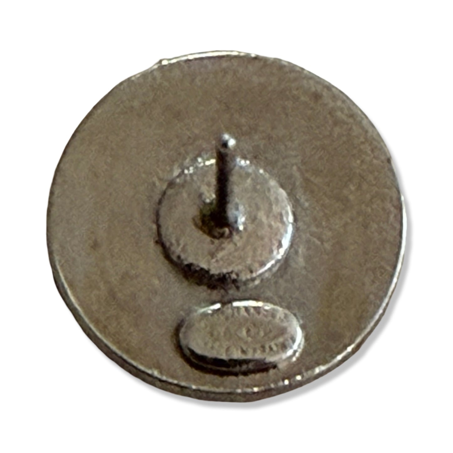 Pre-Owned Chanel Silver Round Pierced Earrings - CH1041