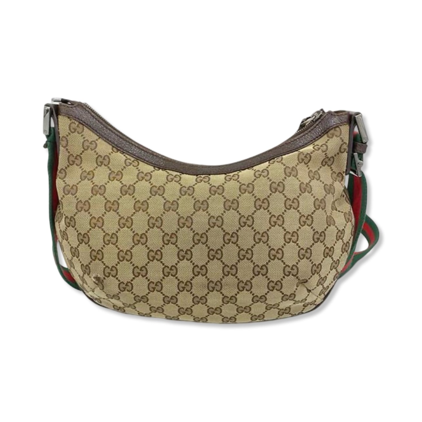 Pre-Owned Gucci GG Canvas Sherry Line Shoulder Bag - G1128