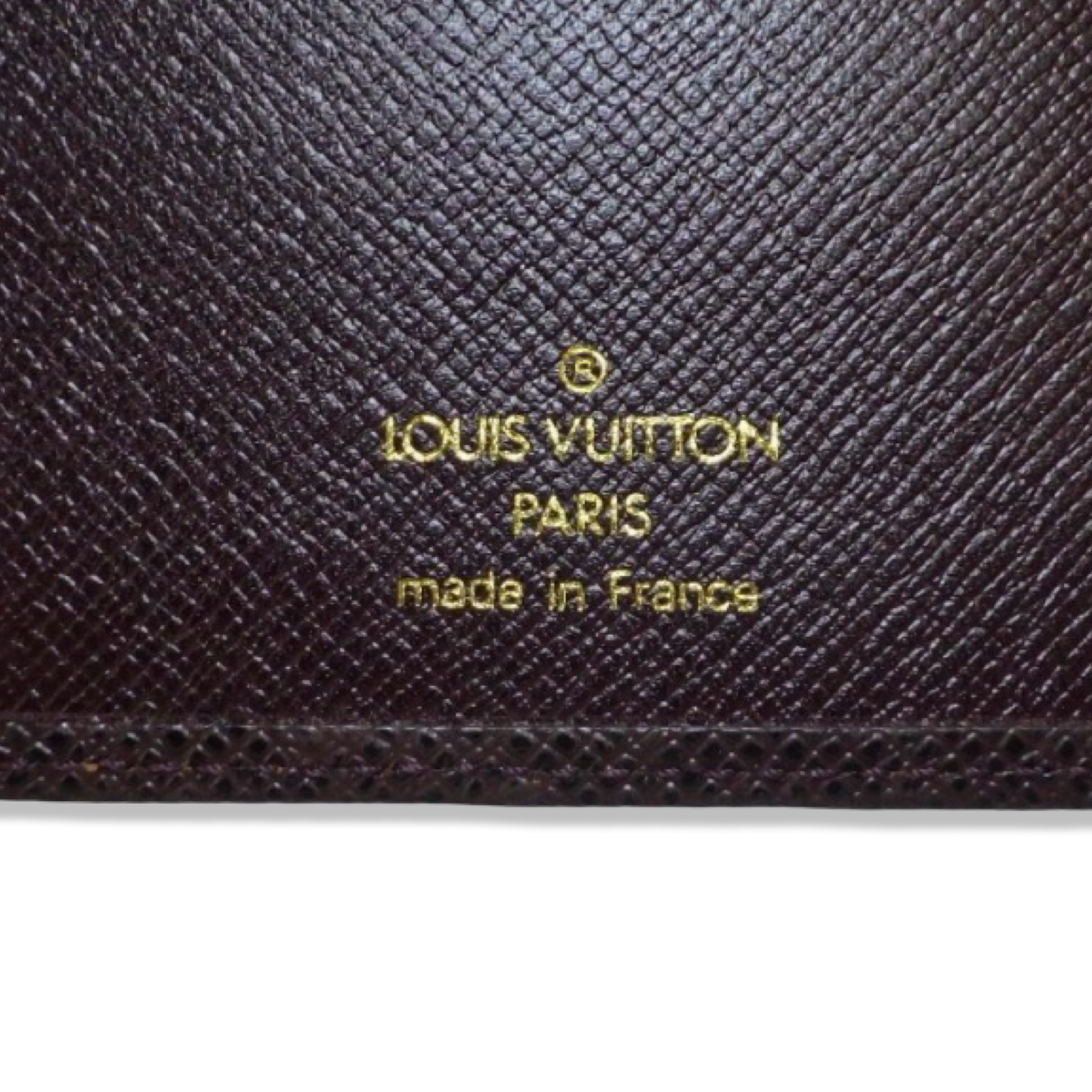 Pre-Owned Louis Vuitton Taiga Leather Burgundy Medium Ring Agenda - LV1992