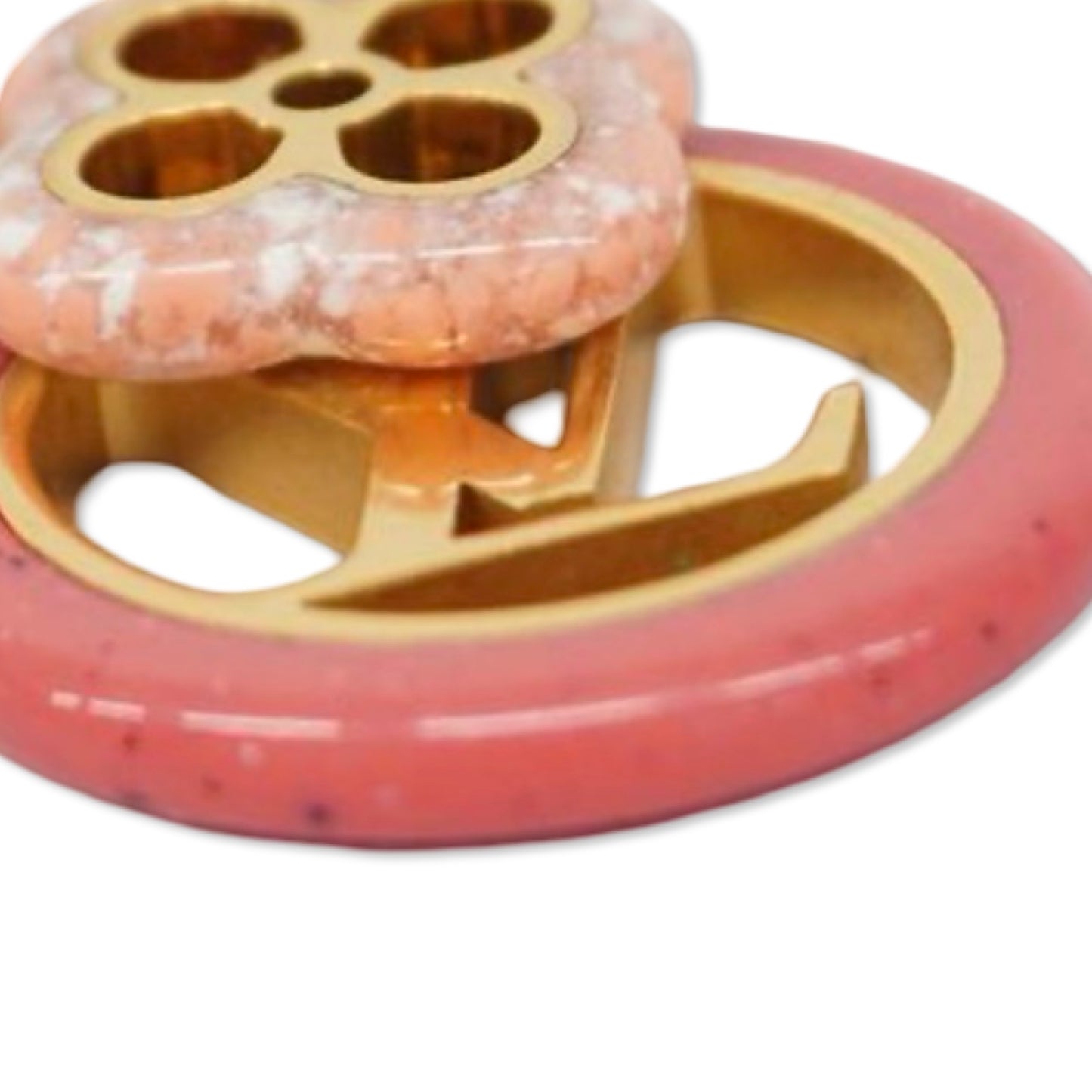 Pre-Owned Louis Vuitton Porte Cray Color Line Key Ring - LV1661