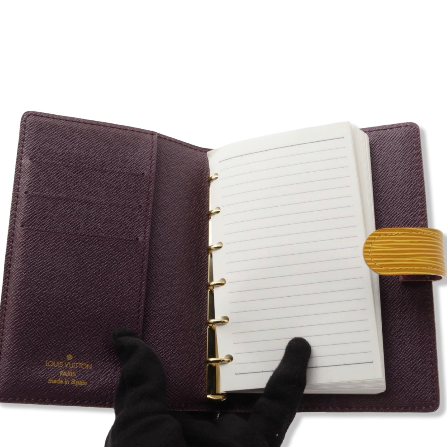 Pre-Owned Louis Vuitton Epi Leather Yellow Small Ring Agenda Cover - LV2024