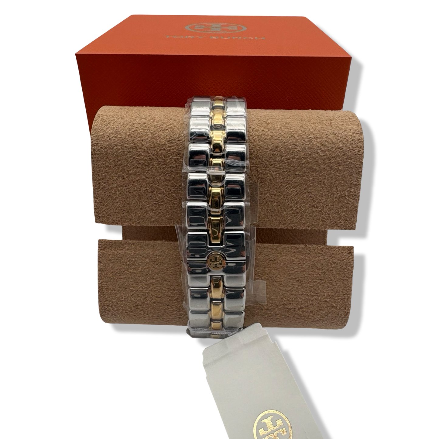 Pre-Owned Tory Burch Women's Kira Two-Tone Stainless Steel Bracelet Watch (Model: TBW2044) - B0D9LCNNF1