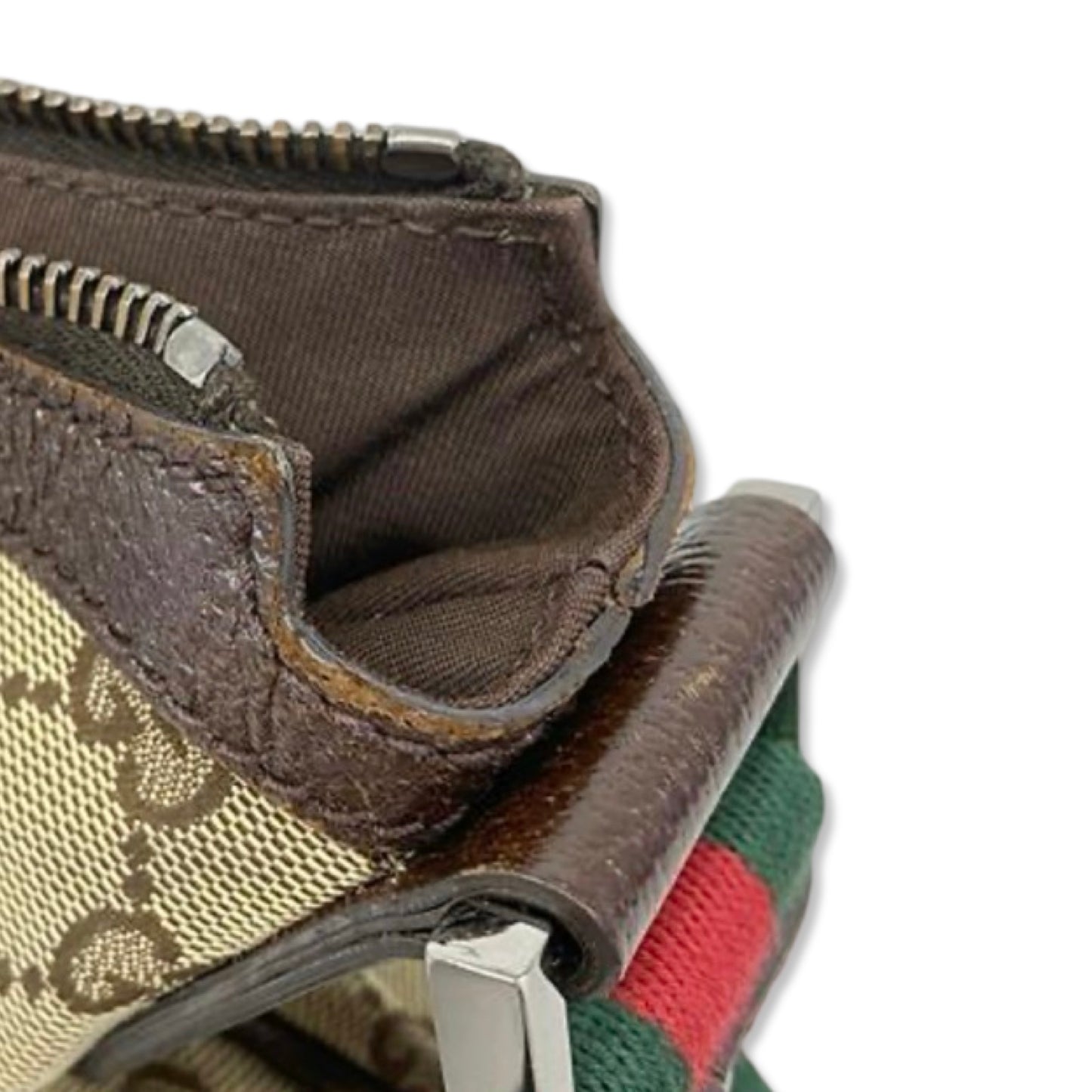 Pre-Owned Gucci GG Canvas Sherry Line Shoulder Bag - G1128