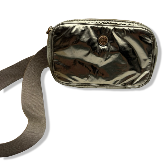 Pre-Owned Tory Burch Women's Virginia Metallic Belt Bag, Gold, One Size - B0DKLT4S5Z