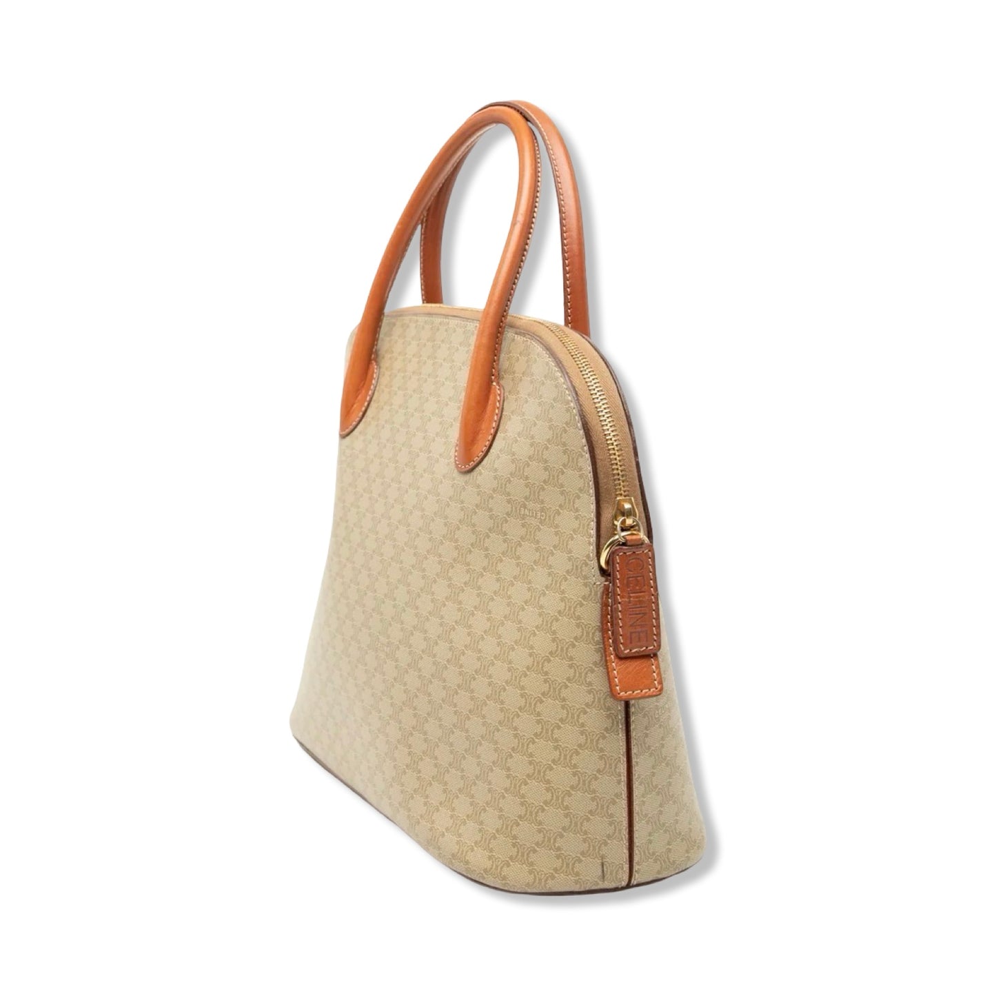 Pre-Owned Celine Macadam Coated Canvas Dome Satchel Crossbody - CELINE1033