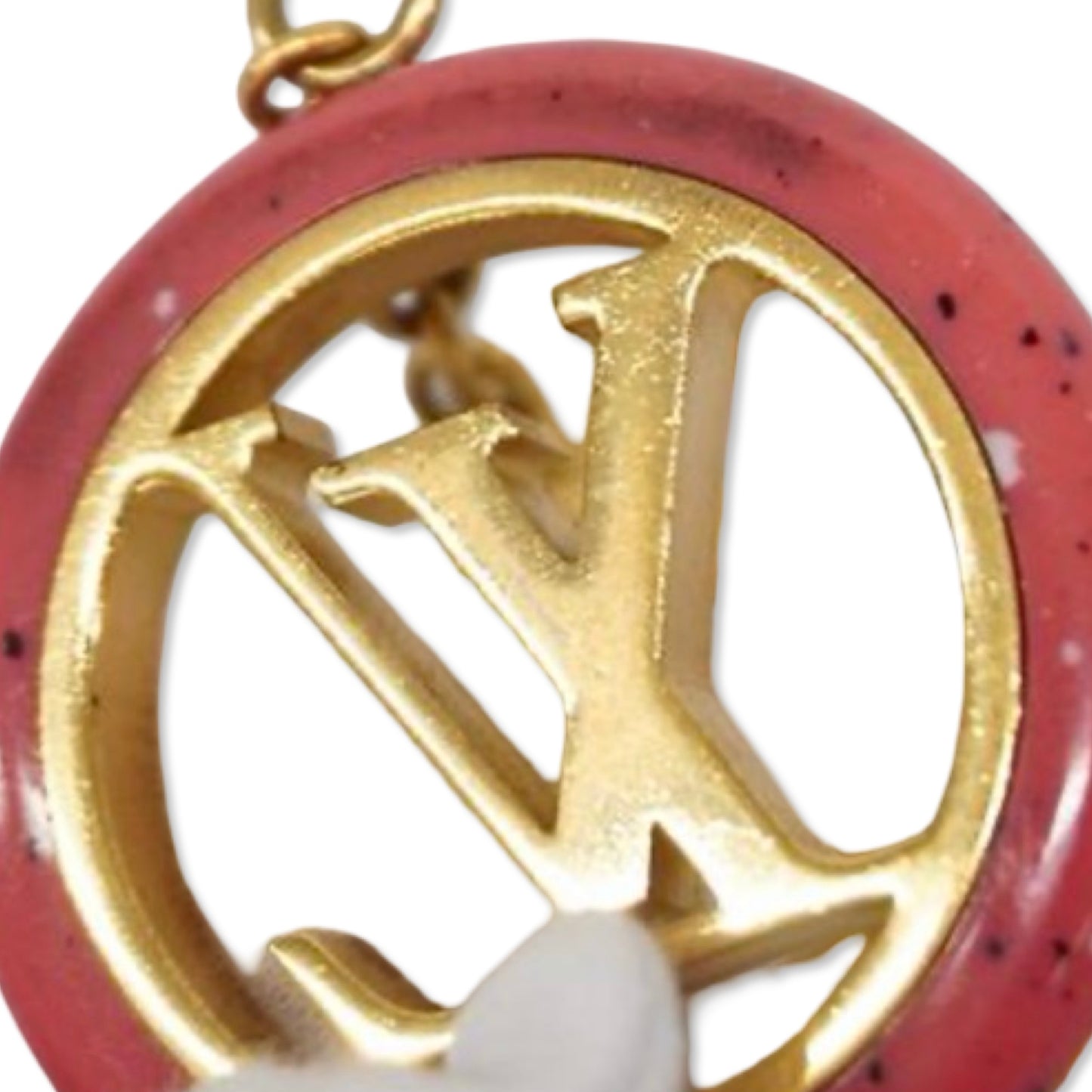 Pre-Owned Louis Vuitton Porte Cray Color Line Key Ring - LV1661