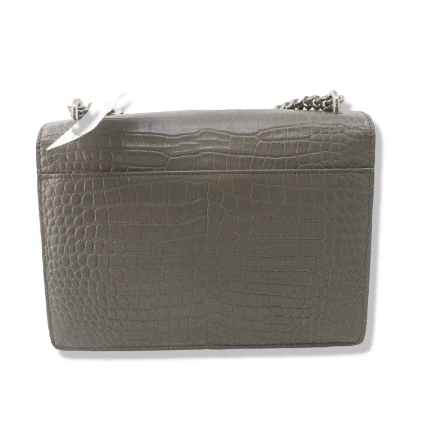 Pre-Owned Yves Saint Laurent Sunset Medium Croc Embossed Leather Shoulder Bag - YSL1012