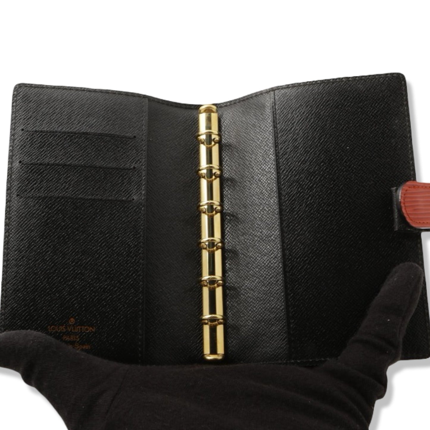 Pre-Owned Louis Vuitton Epi Leather Red Small Ring Agenda Cover - LV1340